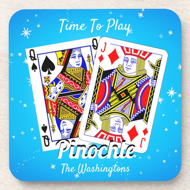 Fun Time to Play Pinochle   Coaster (Front)