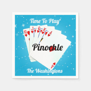 Fun Time to Play Pinochle    Paper Plate Napkins