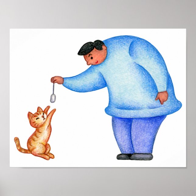 Fun time with my beloved cat. poster (Front)