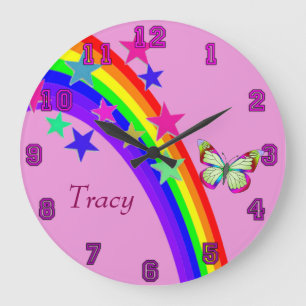 Fun Times Butterfly Large Clock