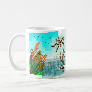 Fun Times With Grandma Contemporary Outdoor View Coffee Mug