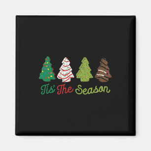 Fun Tis The Season Christmas Tree Cakes Debbie Xma Magnet