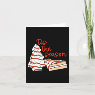Fun Tis The Season Design Christmas Tree Cakes Deb Card