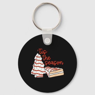 Fun Tis The Season Design Christmas Tree Cakes Deb Key Ring