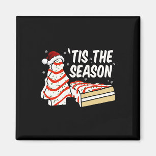 Fun Tis The Season Design Christmas Tree Cakes Deb Magnet