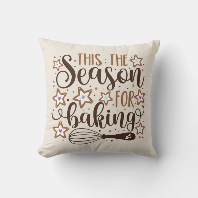 Fun 'Tis the Season for Baking Design Cushion (Front)