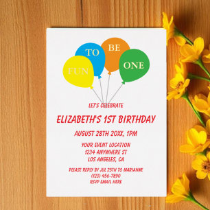 Fun To Be One 1st Birthday