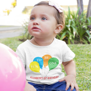 Fun To Be One 1st Birthday Baby T-Shirt