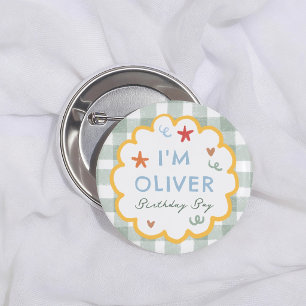 Fun To Be One Colourful 1st Birthday Boy 6 Cm Round Badge