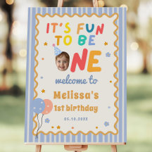 Fun To Be One Colourful 1st Birthday Welcome