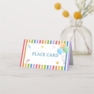 Fun to Be One Place Card Birthday Table Card