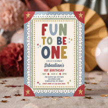 Fun To Be One Whimsical Boy First Birthday Party