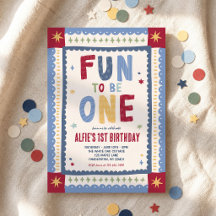 Fun To Be One Whimsical Boy First Birthday Party