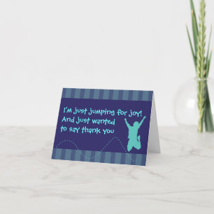 Fun Trampoline Birthday Thank You Cards - Boys