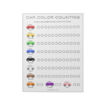 Fun Travel Car Colour Counting Game