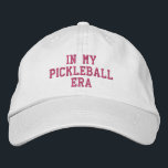 Fun, Trendy Pickleball Gift - In My Pickleball Era Embroidered Hat<br><div class="desc">A fun,  trendy pickleball hat that reads "In My Pickleball Era". Perfect for those who love the game of pickleball. Get a matching hat for your pickleball bestie. Easily change out custom text.</div>