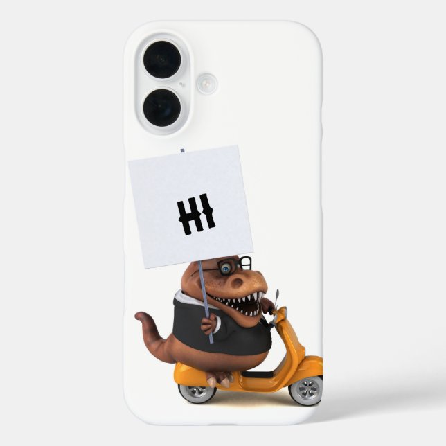 Fun Trex 3D Illustration Case-Mate iPhone Case (Back)