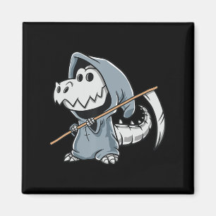 Fun TRex Skeleton Dino Grim Reaper Dinosaur Hallow Magnet