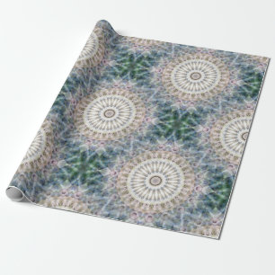 Fun Trippy Hippy Psychedelic Fractal Kaleidoscope Wrapping Paper