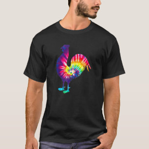 Fun Trippy Tie Dye Chicken For Hippy Farmer Hobby T-Shirt