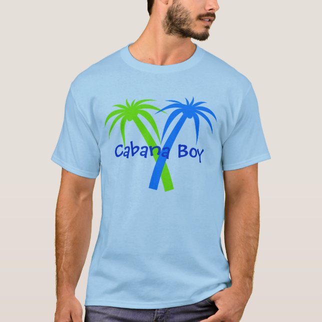 Fun Tropical Palm Trees T-Shirt (Front)