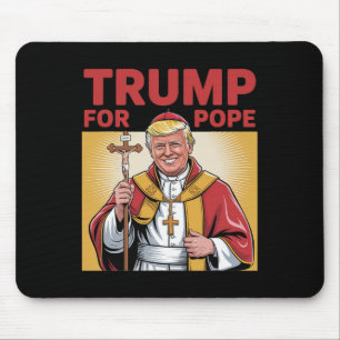 Fun Trump For Pope Gear Catholic Vatican Republica Mouse Pad
