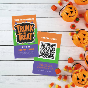 Fun Trunk or Treat Halloween Business Cards