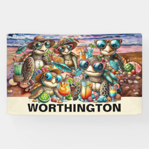 Fun Turtles Gathering Banner