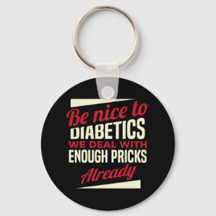 Fun Type 1 Diabetes T1d Diabetic Awareness Women K Key Ring