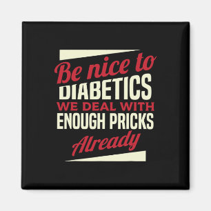 Fun Type 1 Diabetes T1d Diabetic Awareness Women K Magnet