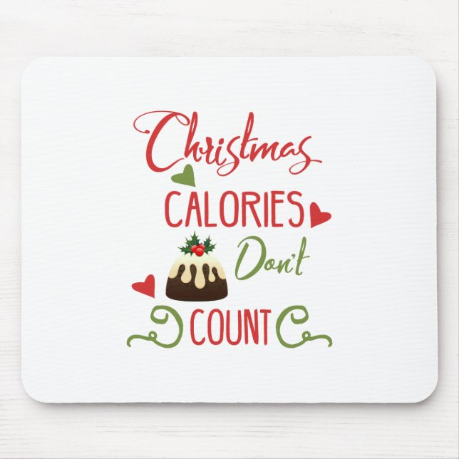 Fun Typography Christmas Mouse Pad (Front)