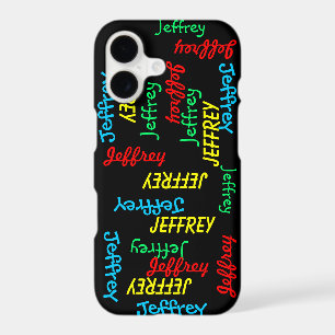Fun Typography Repeating Name, Personalised,
