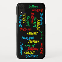 Fun Typography Repeating Name, Personalised,