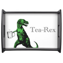 Fun Tyrannosaurus Rex drinking tea: A Tea-Rex…