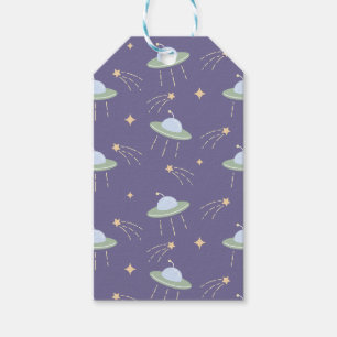 Fun UFO Kids Birthday Party Gift Tags