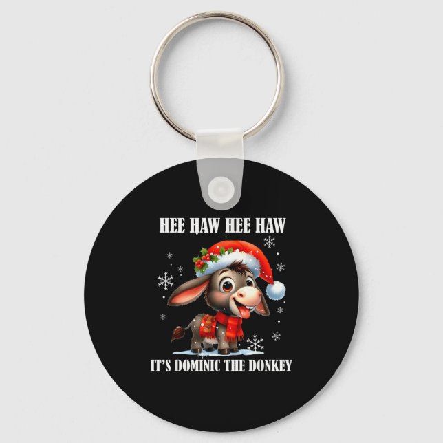 Fun Ugly Christmas Traditions Celebration Funny Ch Key Ring (Front)