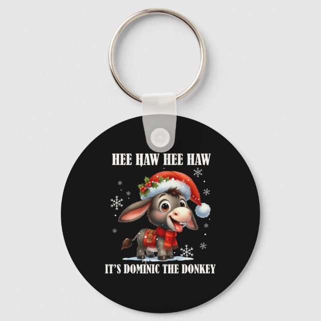 Fun Ugly Christmas Traditions Celebration Funny Ch Key Ring (Front)