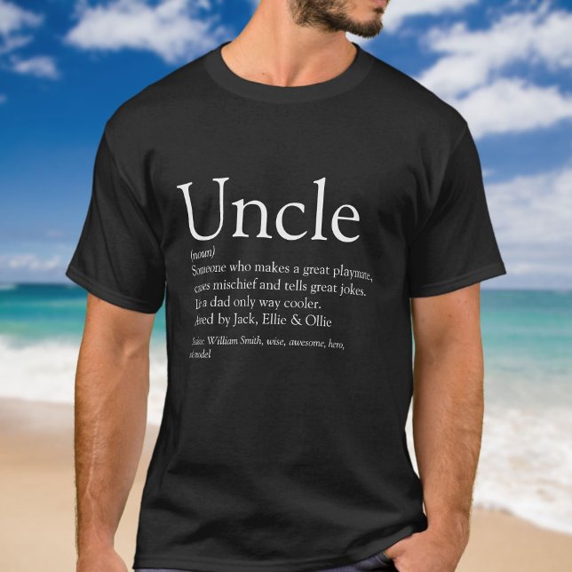 Fun Uncle Definition Saying Quote T-Shirt (Fun Uncle Definition Saying Quote T-Shirt)