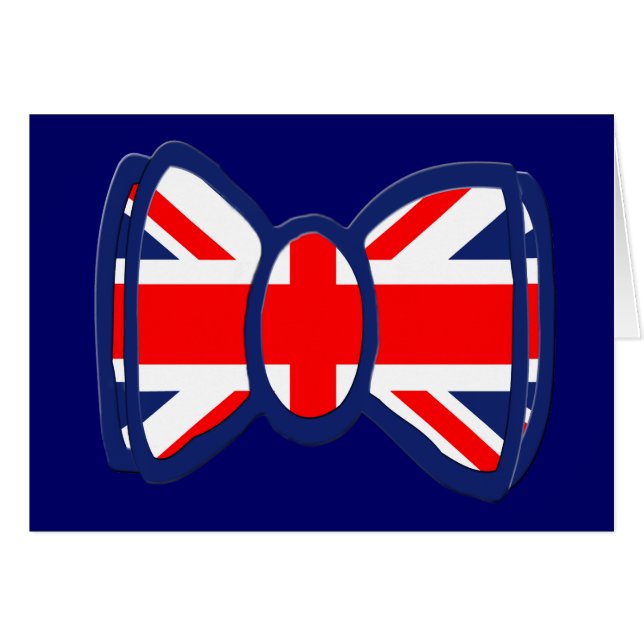 Fun Union Jack Bow Tie Art (Front Horizontal)