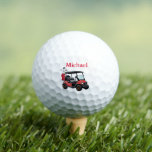 Fun Unique Custom Cart Name  Golf Balls<br><div class="desc">Something special for a gentleman in your life who just might appreciate a golf cart and customised name.  Think birthday/father's Day / or any other type of gift -- it will make their day.</div>