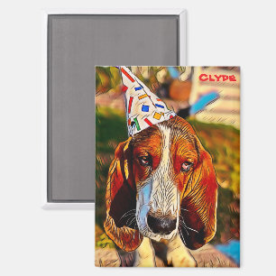 Fun Unique Custom Clyde Dog  Magnet