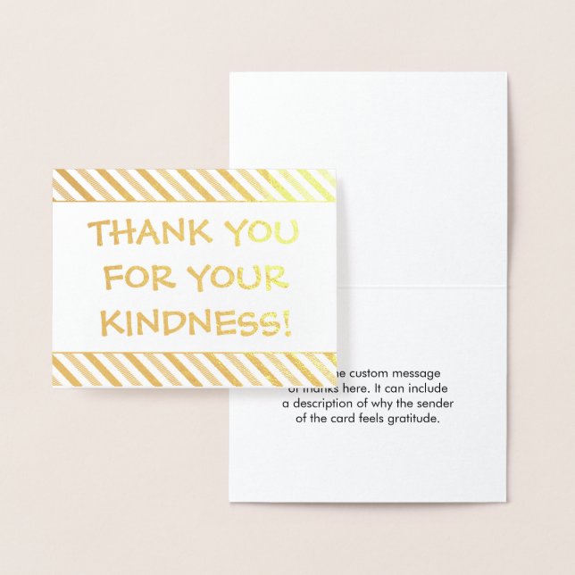 Fun & Upbeat "THANK YOU FOR YOUR KINDNESS!" Card (Display)