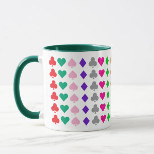 Fun, Uplifting Coloured Playing Cards Suits Patter Mug