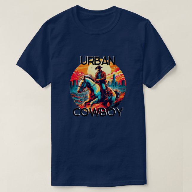 Fun Urban Cowboy T-Shirt (Design Front)