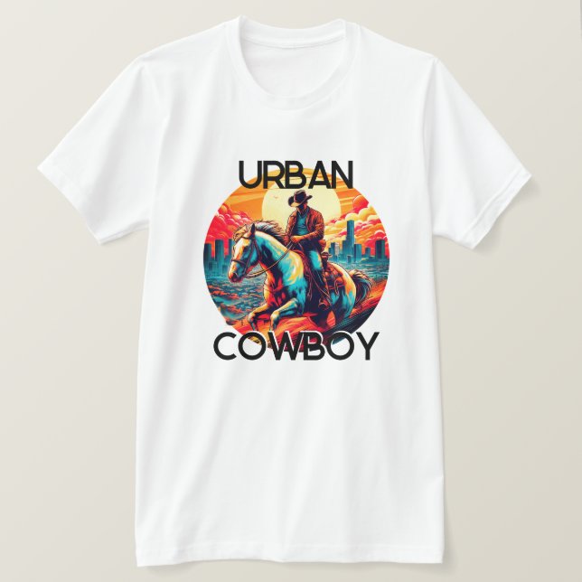 Fun Urban Cowboy T-Shirt (Design Front)