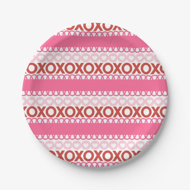Fun Valentine Paper Plate (Front)