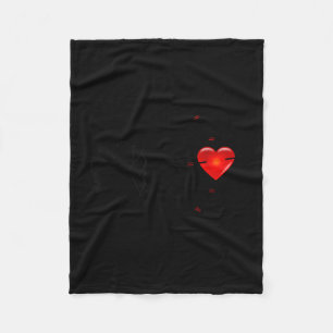 Fun Valentine's Day - Cud Heart & Arrows Tee S Fleece Blanket