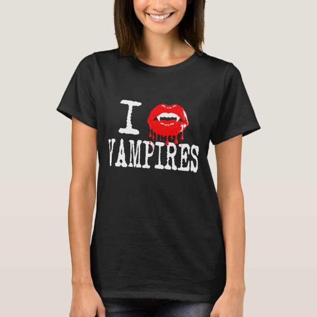 Fun Vampire Heart Lover T-Shirt (Front)