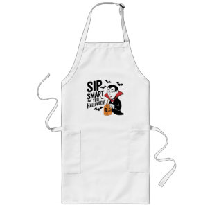 Fun Vampire-Themed Halloween Design Long Apron