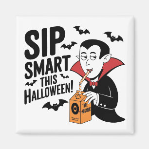 Fun Vampire-Themed Halloween Design Magnet